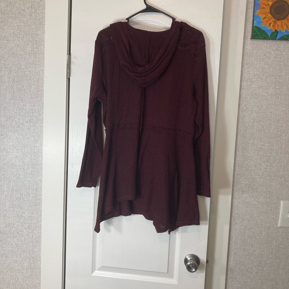 Maurices Deep Burgundy Cardigan Sweater - Picture 7 of 7